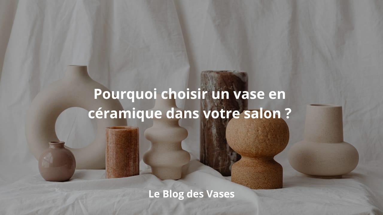 Vases en céramique salon