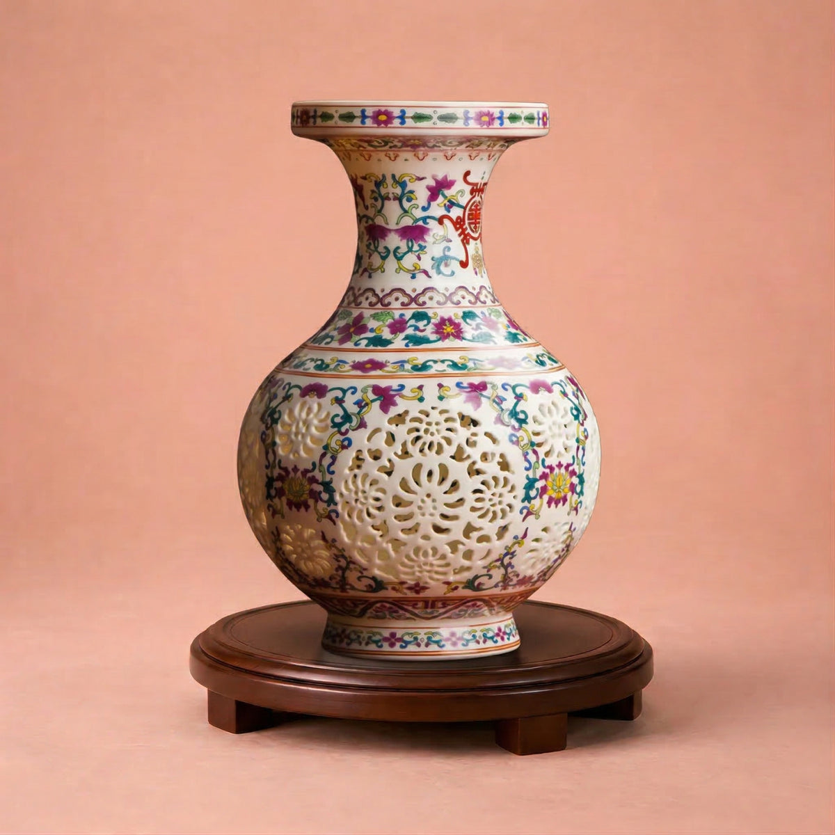 Vase en céramique coloré