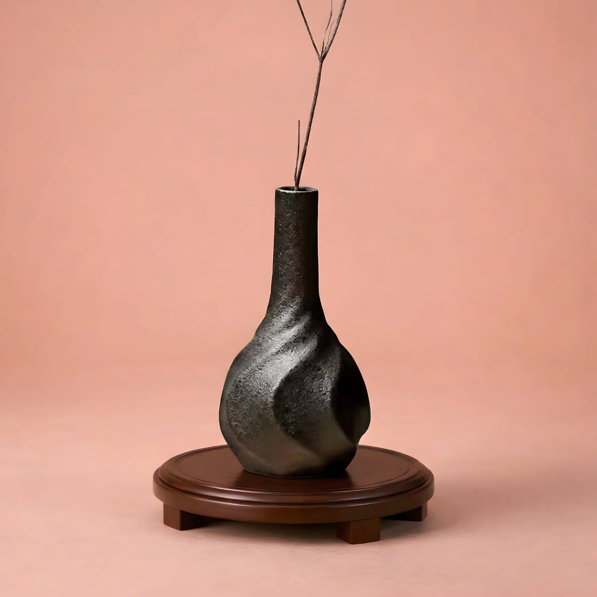 Vase japonais original en terre cuite