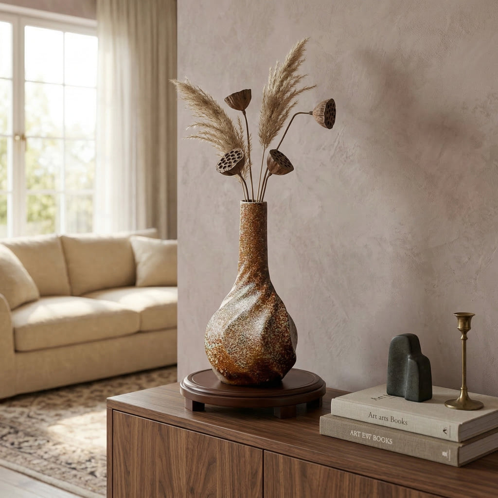 Vase japonais original en terre cuite