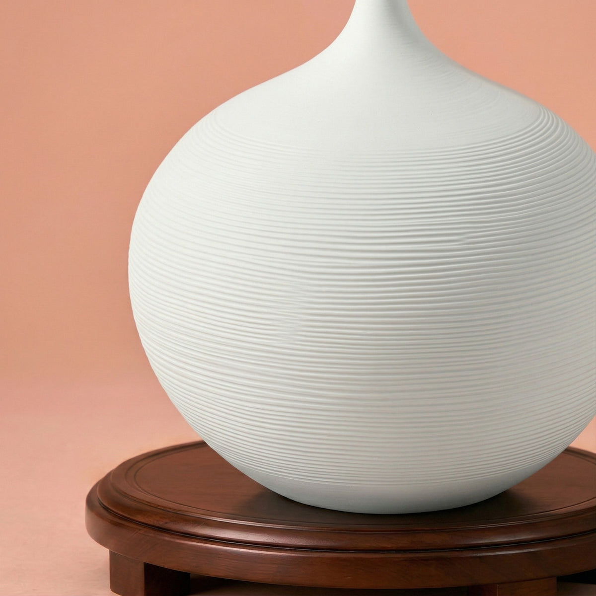 Vase blanc en céramique Art Zen