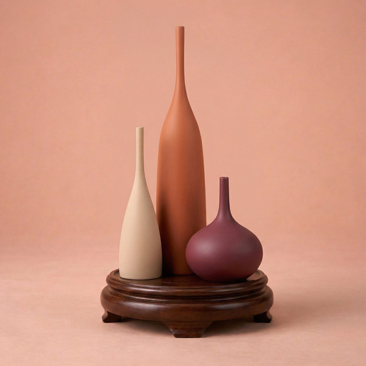 Vase en céramique design Morandi