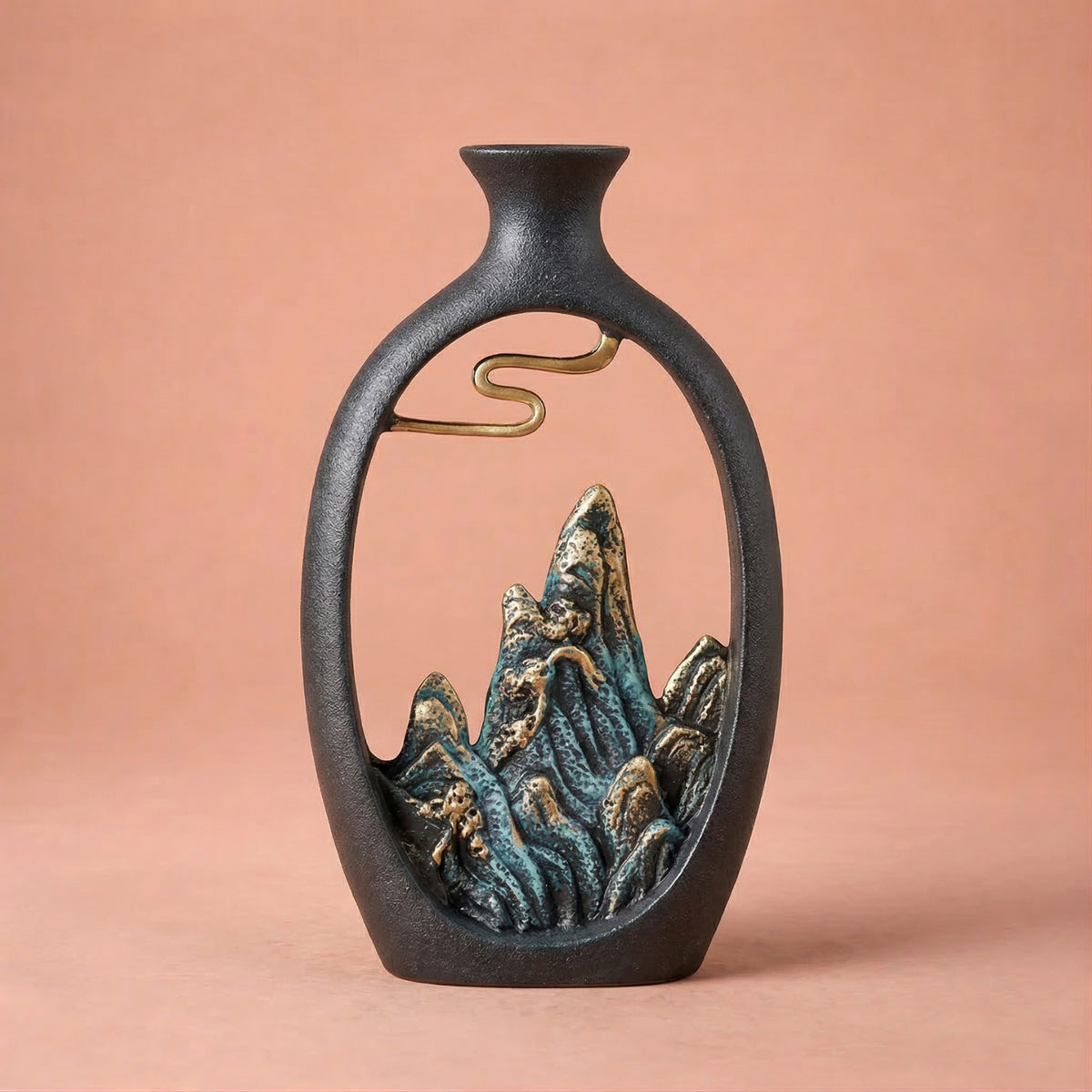 Vase de richesse japonais en résine