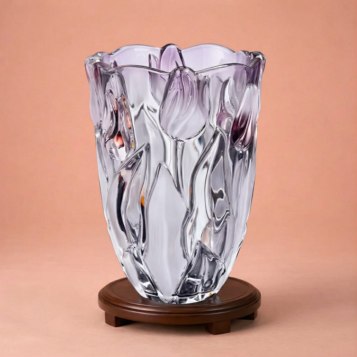 Grand vase en verre de décoration