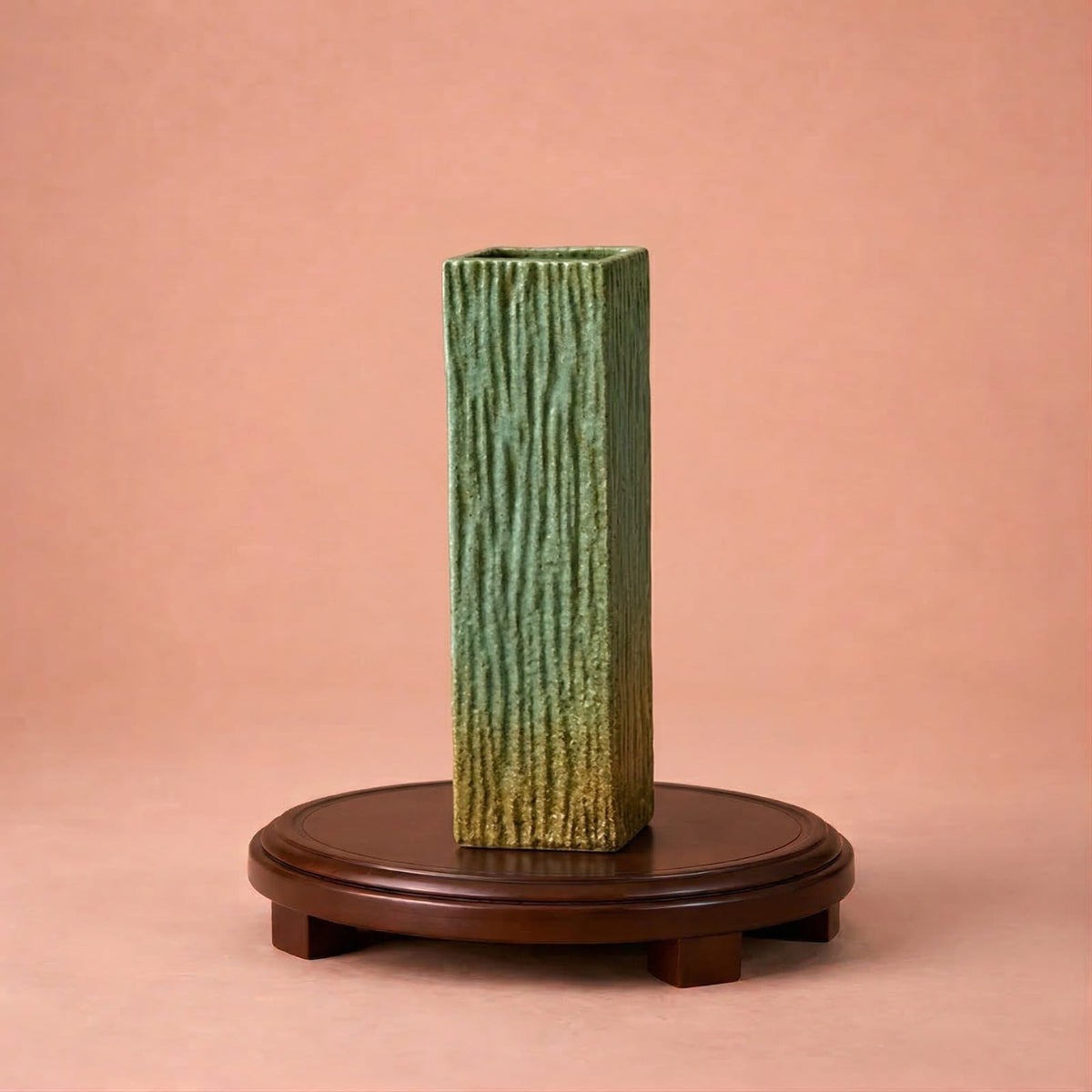 Petit vase de plante vert en céramique