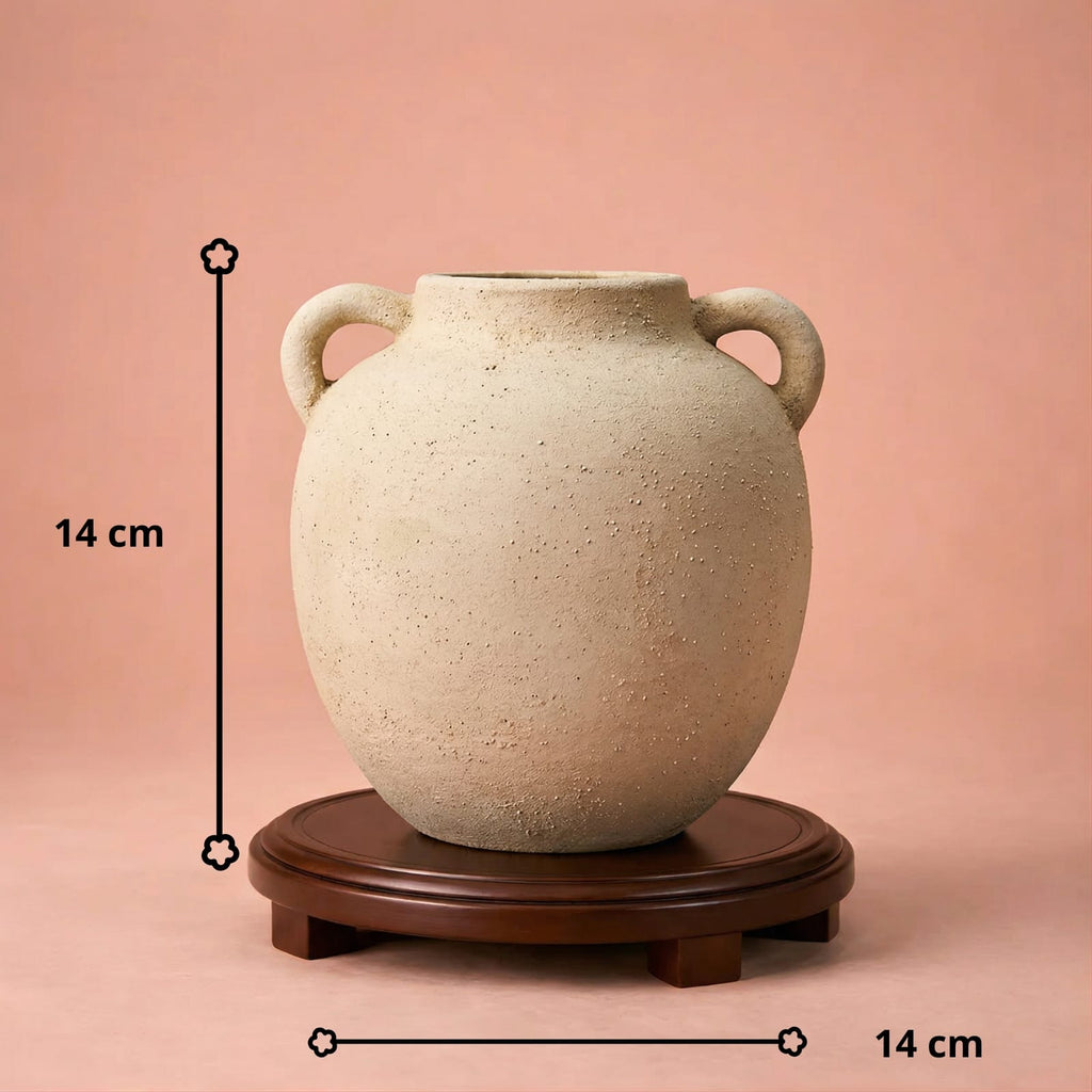 Petit vase en céramique rétro Wabi Sabi