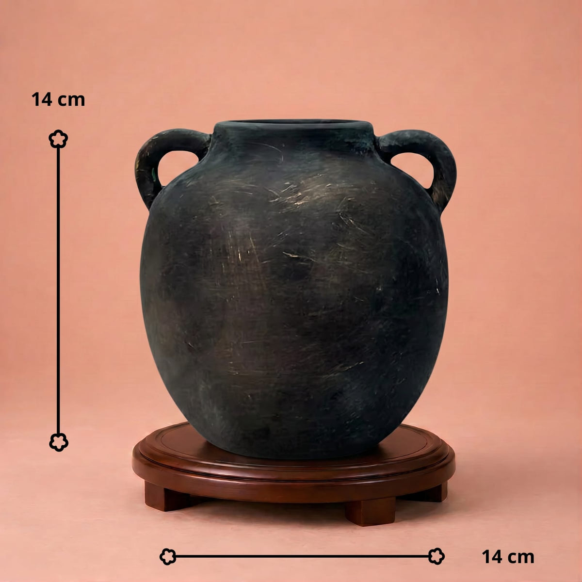 Petit vase en céramique rétro Wabi Sabi