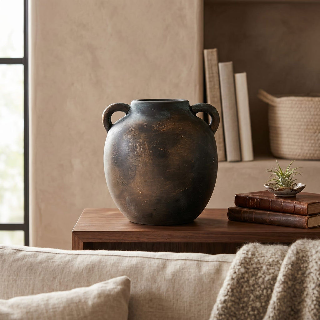 Petit vase en céramique rétro Wabi Sabi