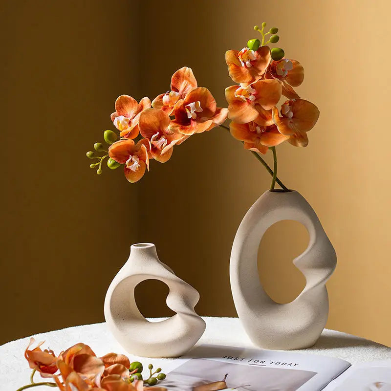Set de Vases Abstraits en Céramique Mate | La Galerie du Vase Image