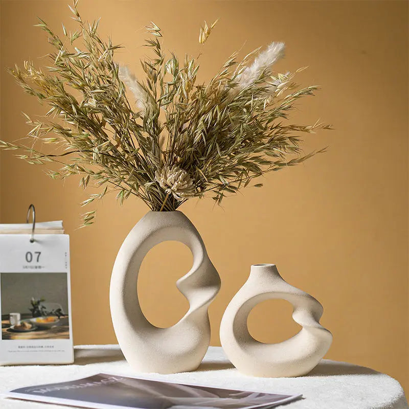 Set de Vases Abstraits en Céramique Mate | La Galerie du Vase