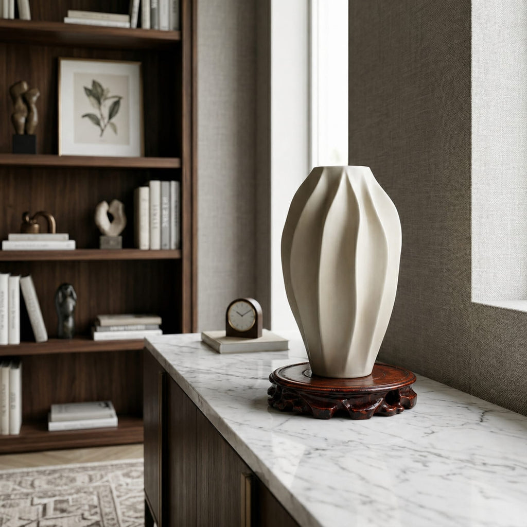 Socle en bois naturel