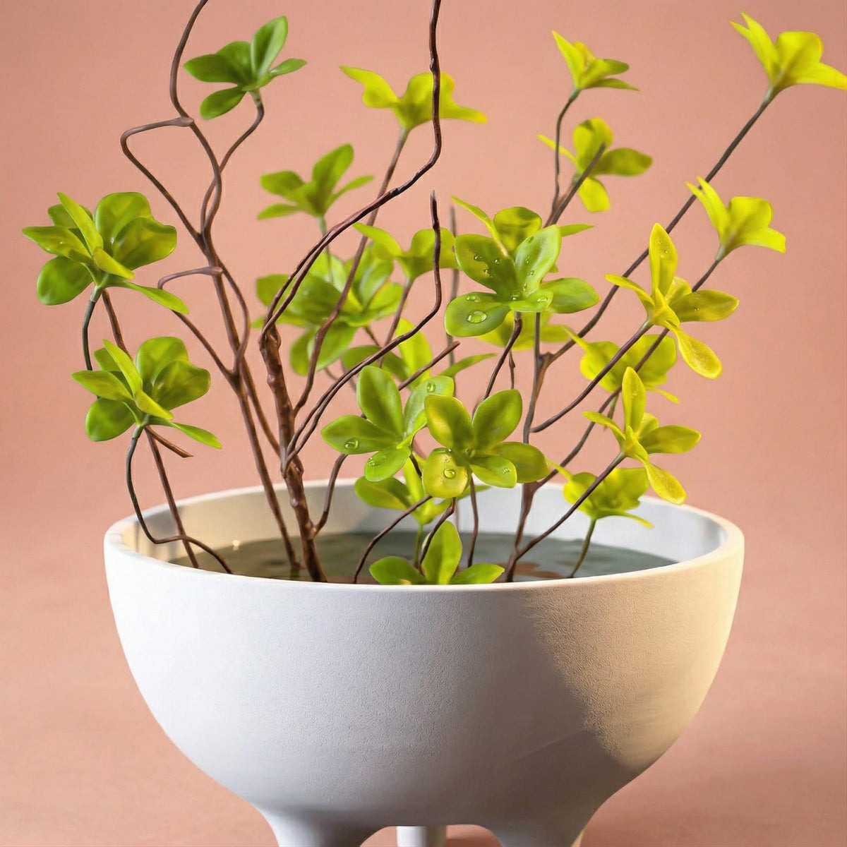 Vase à fleurs en céramique tripode | Pot décoratif moderne