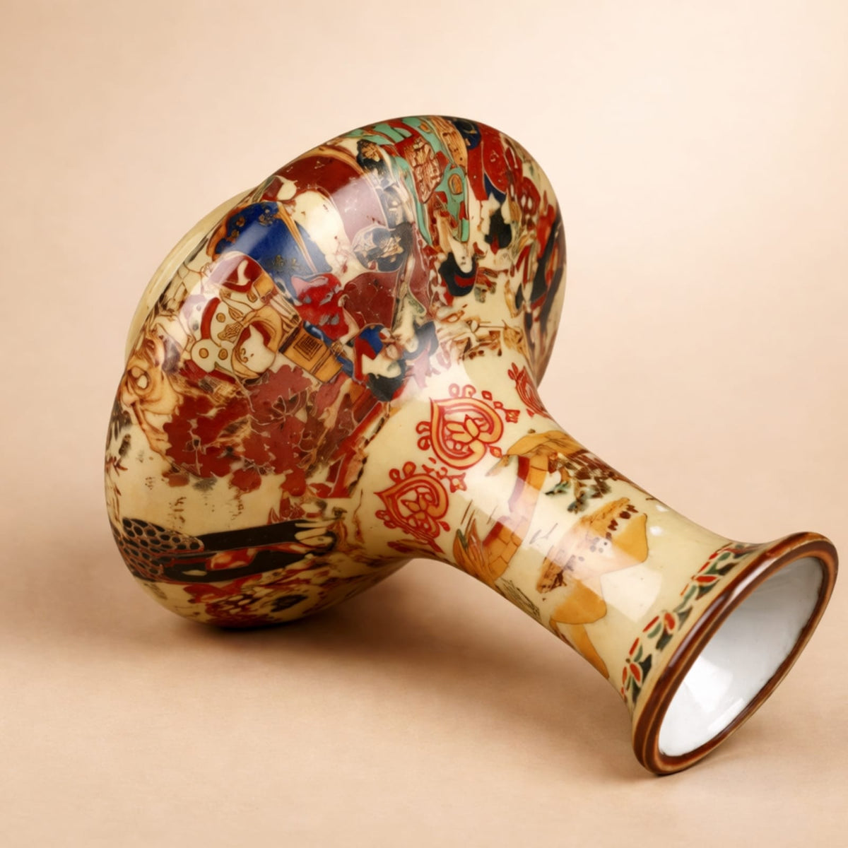 Vase ancien chinois en porcelaine peinte