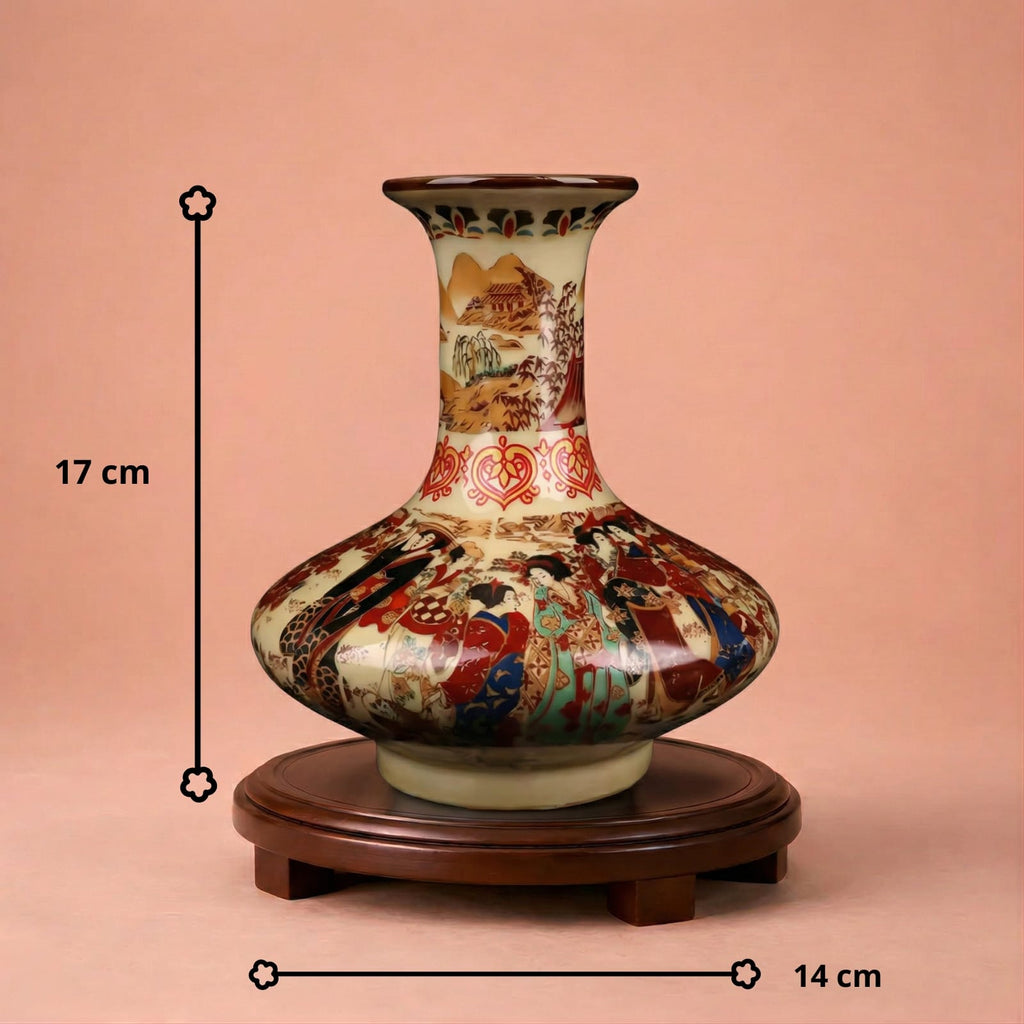 Vase ancien chinois en porcelaine peinte