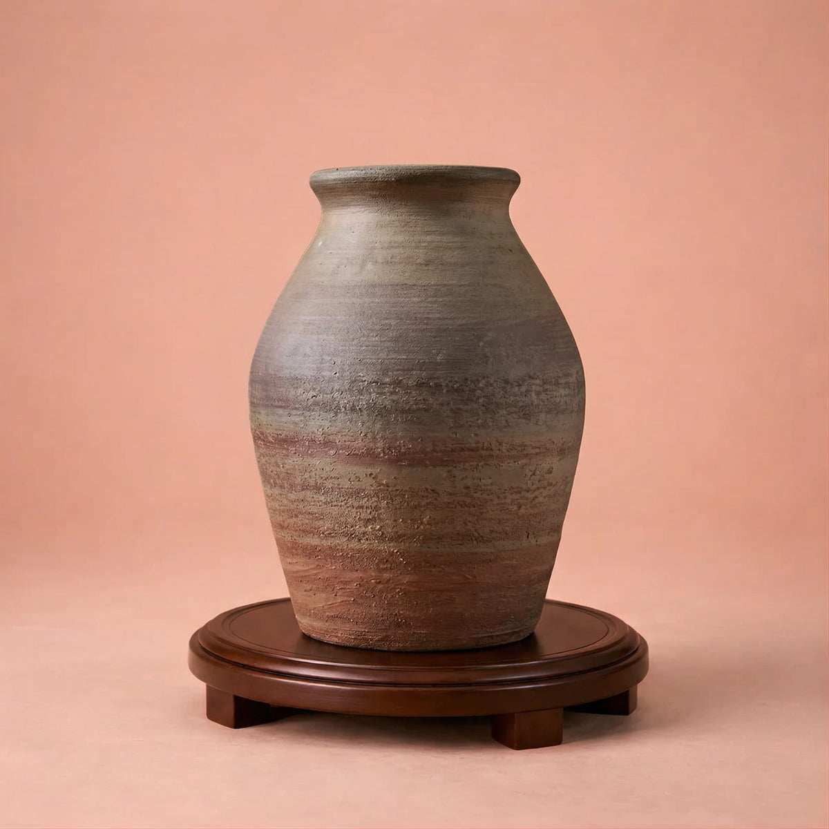 Vase ancien en céramique vintage | Style artisanal rustique