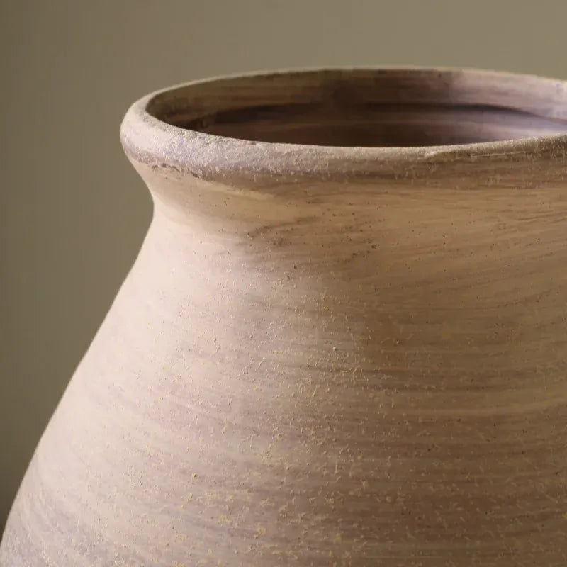 Vase ancien en céramique vintage | Style artisanal rustique