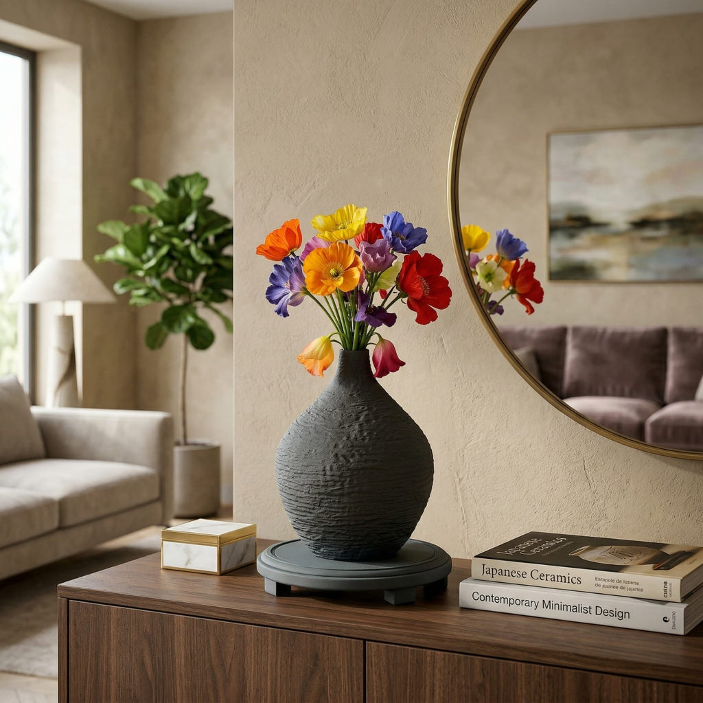 Vase art déco en céramique | Design nordique élégant