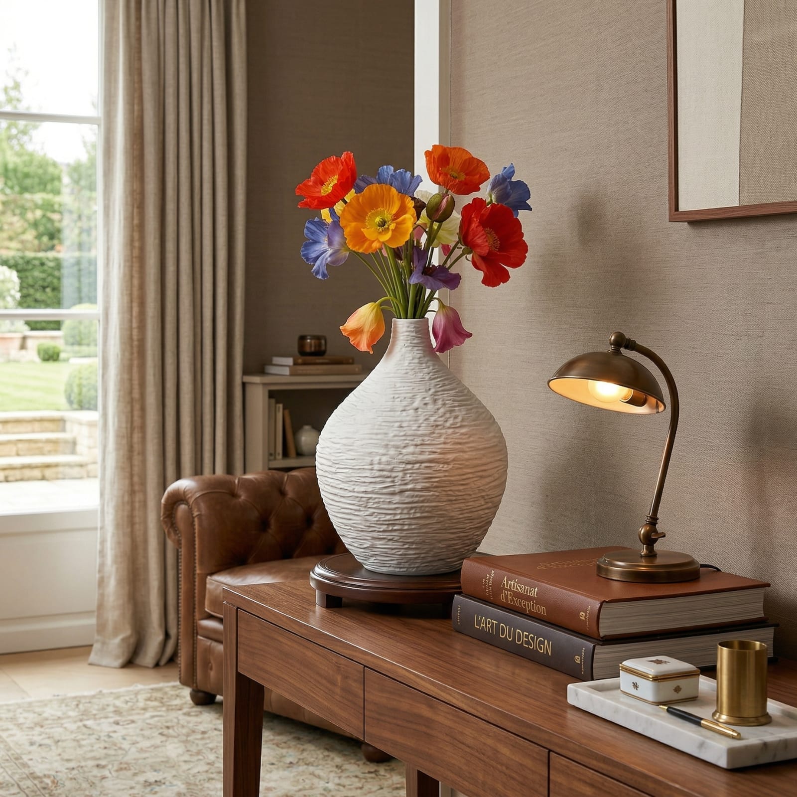 Vase art déco en céramique | Design nordique élégant Image