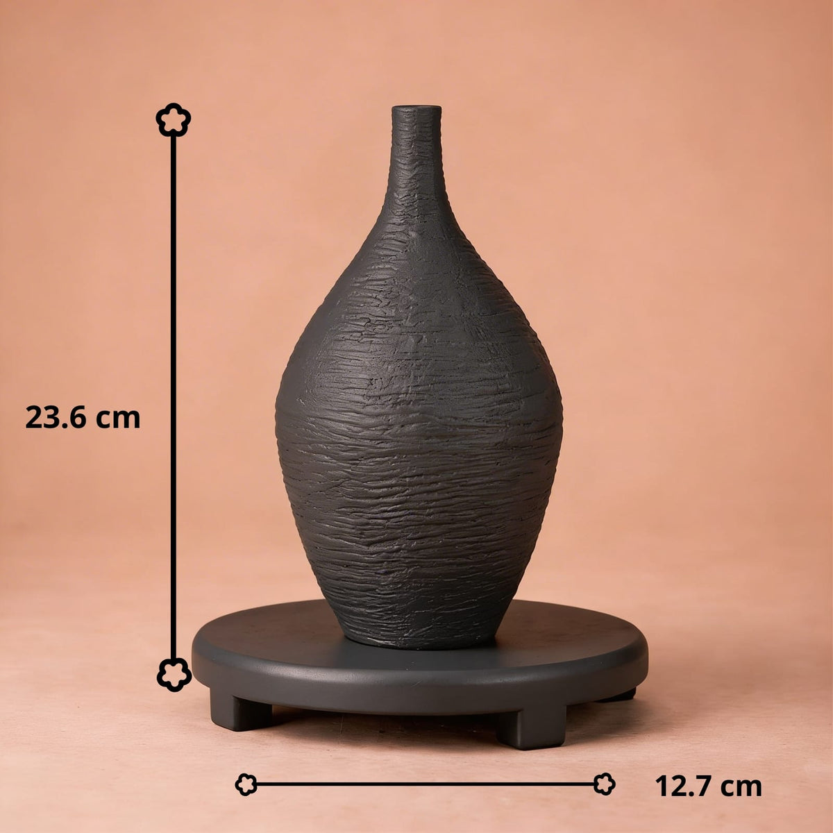 Vase art déco en céramique | Design nordique élégant