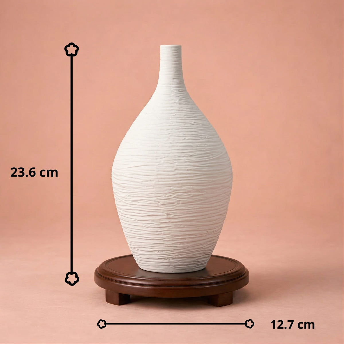Vase art déco en céramique | Design nordique élégant