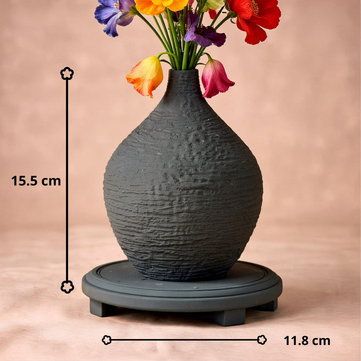 Vase art déco en céramique | Design nordique élégant