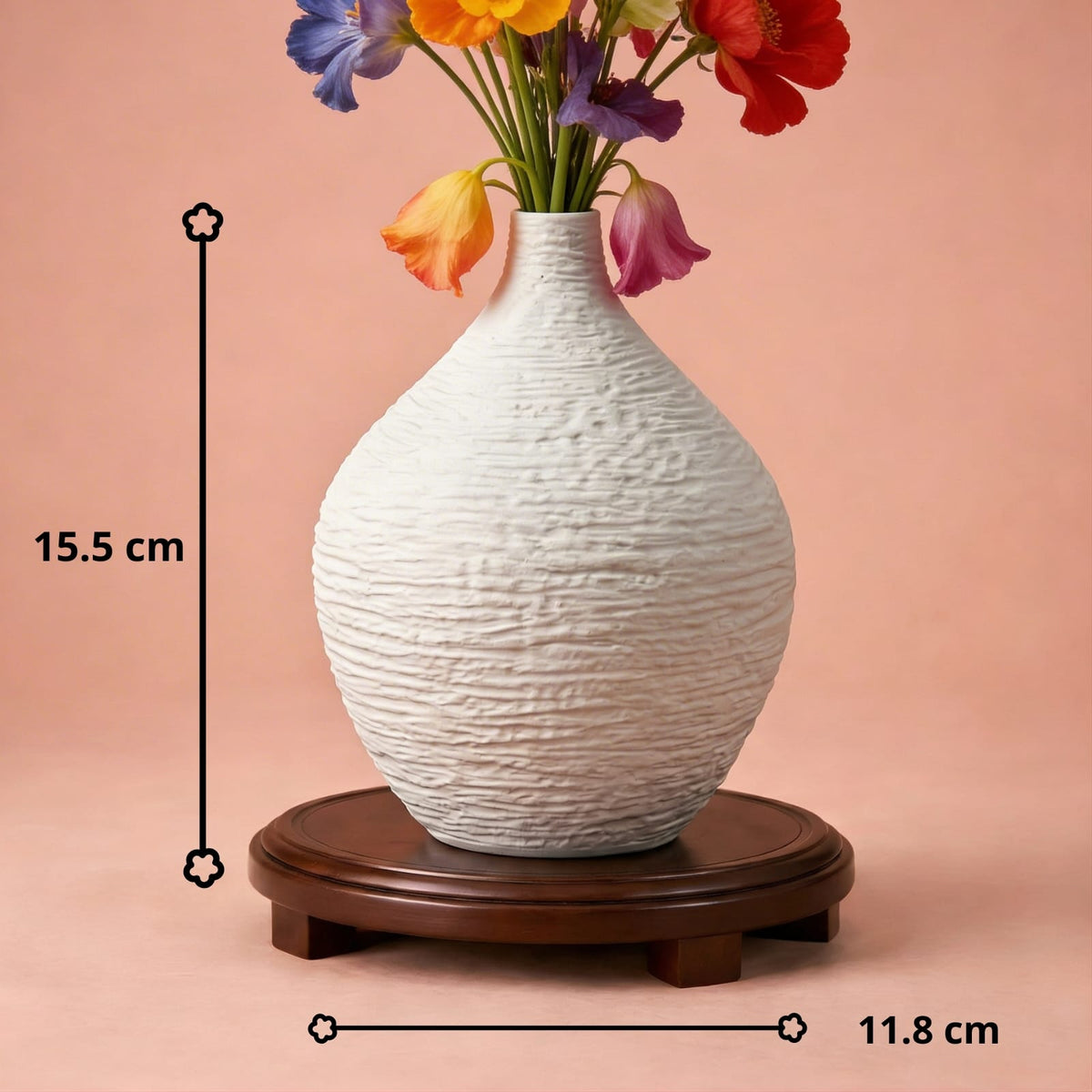 Vase art déco en céramique | Design nordique élégant