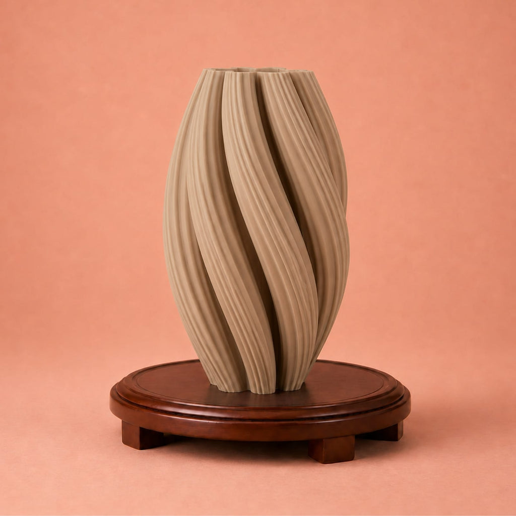 Vase Beige Wabi-Sabi Ondulé | La Galerie du Vase