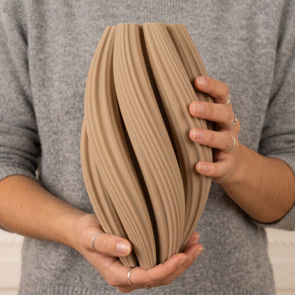 Vase Beige Wabi-Sabi Ondulé | La Galerie du Vase