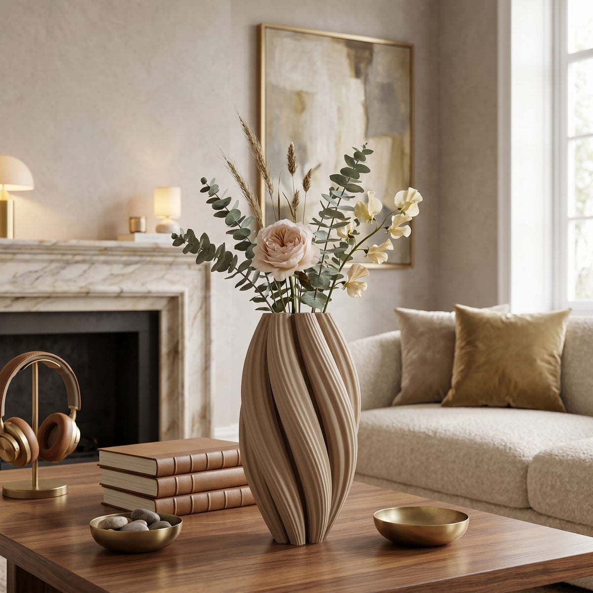 Vase Beige Wabi-Sabi Ondulé | La Galerie du Vase
