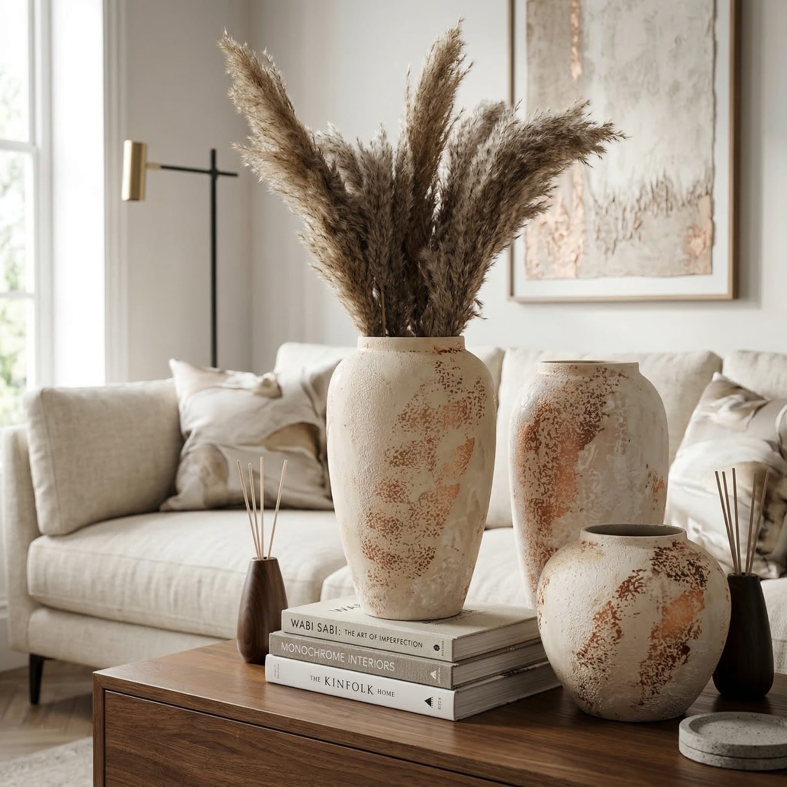 Vase blanc design en céramique Image
