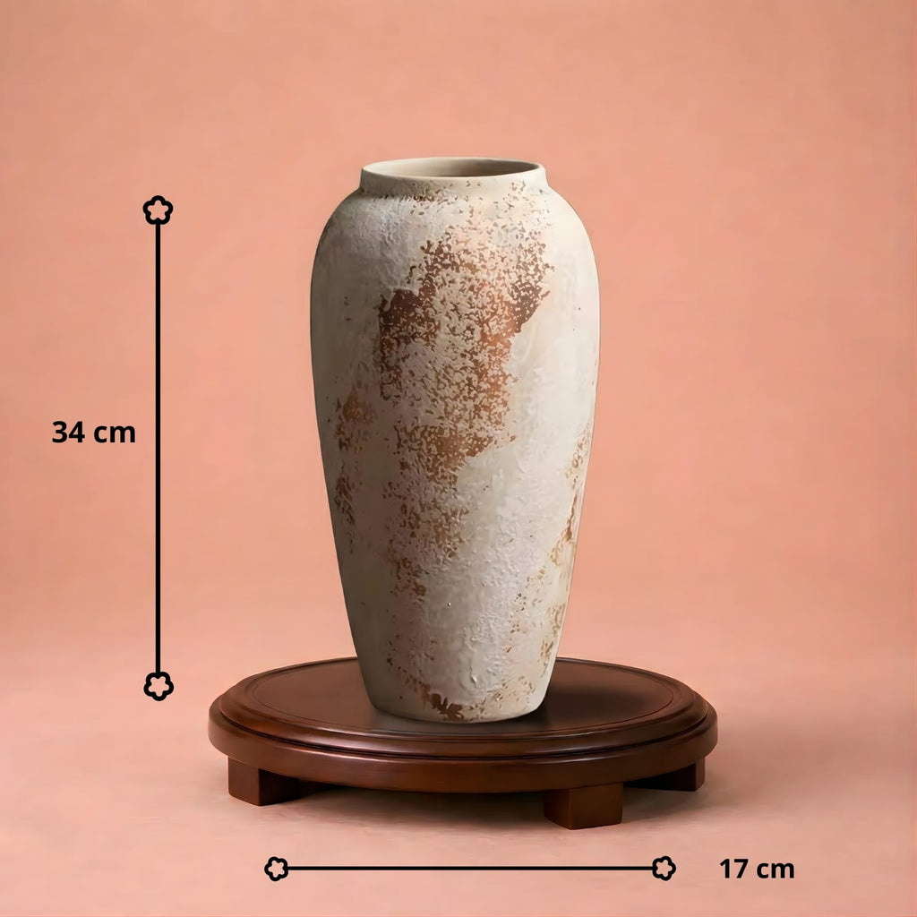 Vase blanc design en céramique