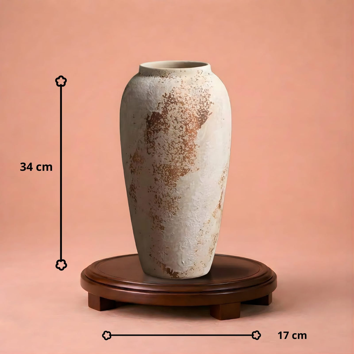 Vase blanc design en céramique