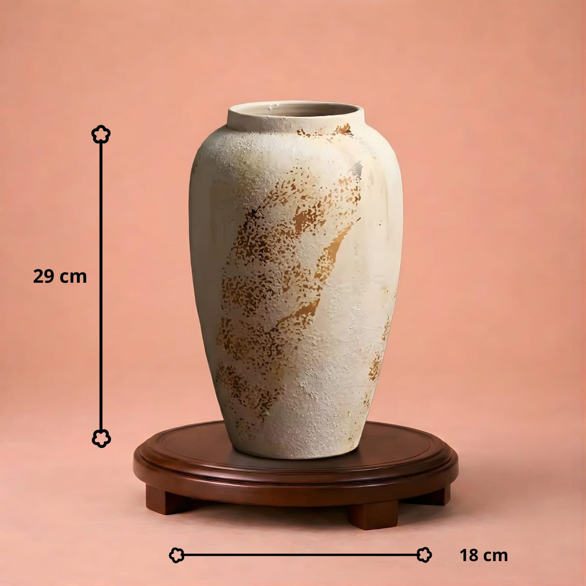 Vase blanc design en céramique