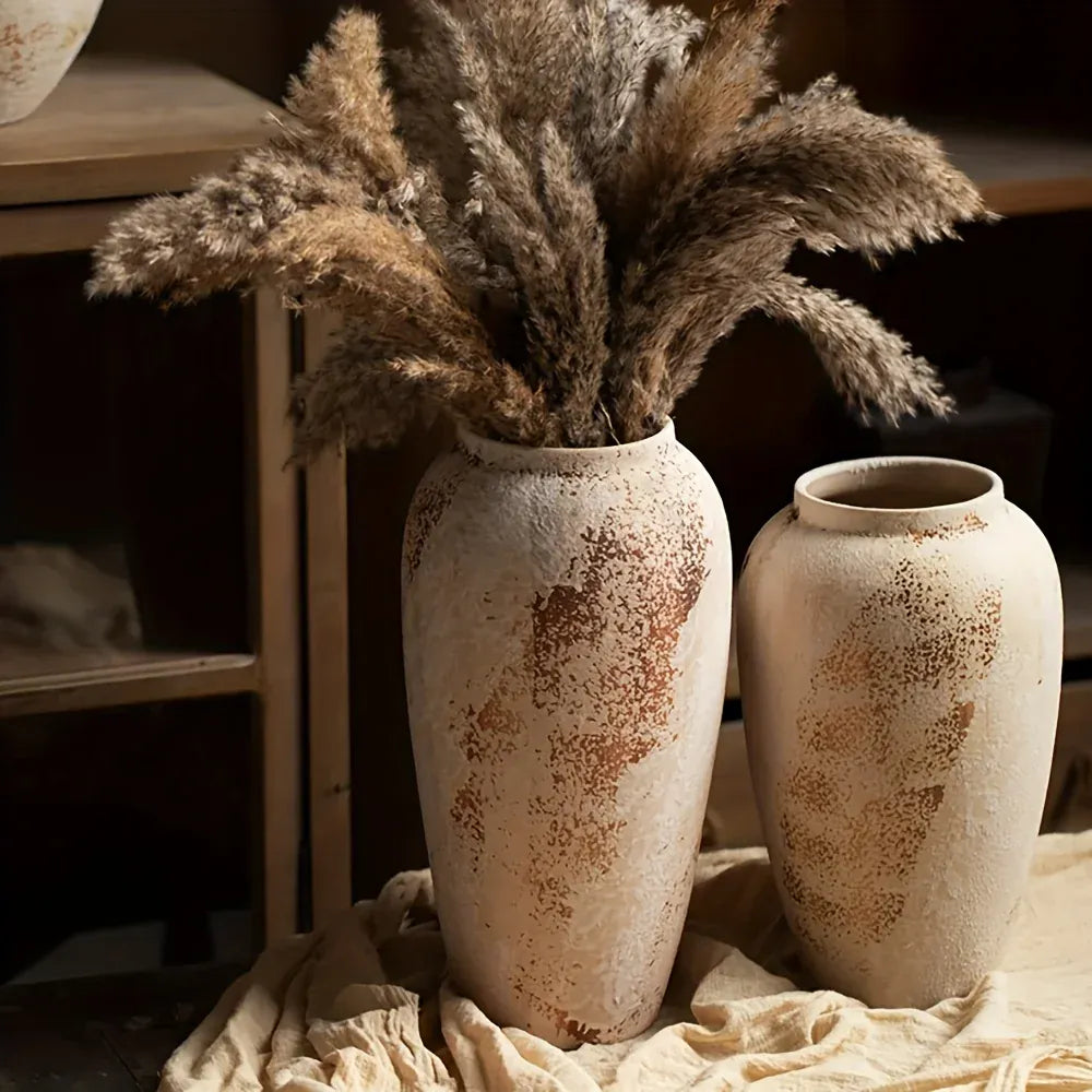 Vase blanc design en céramique