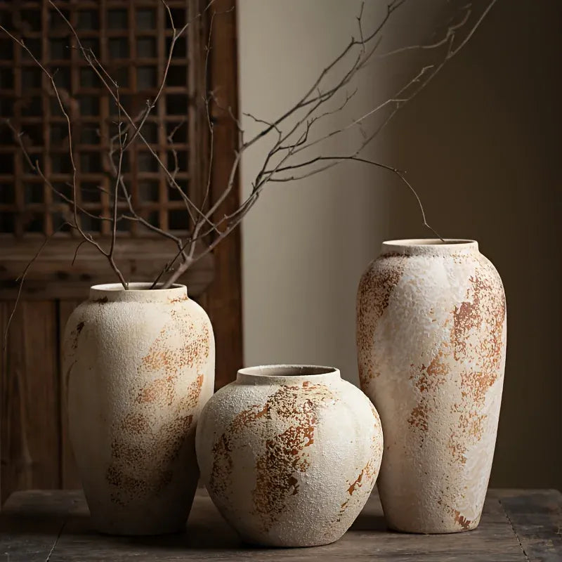 Vase blanc design en céramique