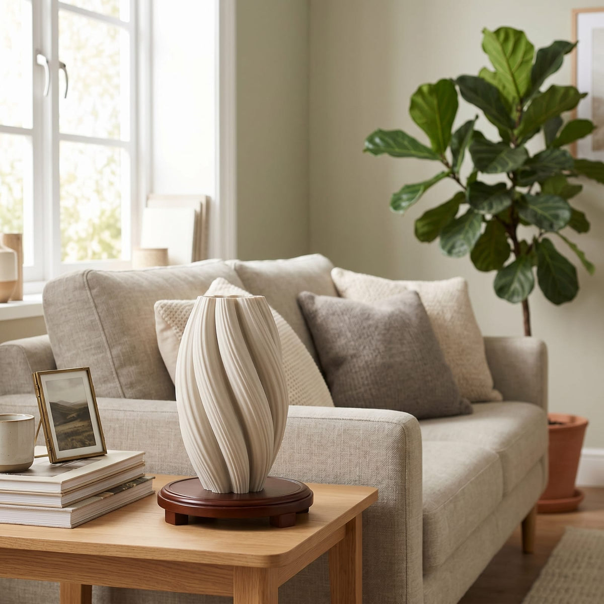 Vase Blanc Wabi-Sabi Ondulé | La Galerie du Vase
