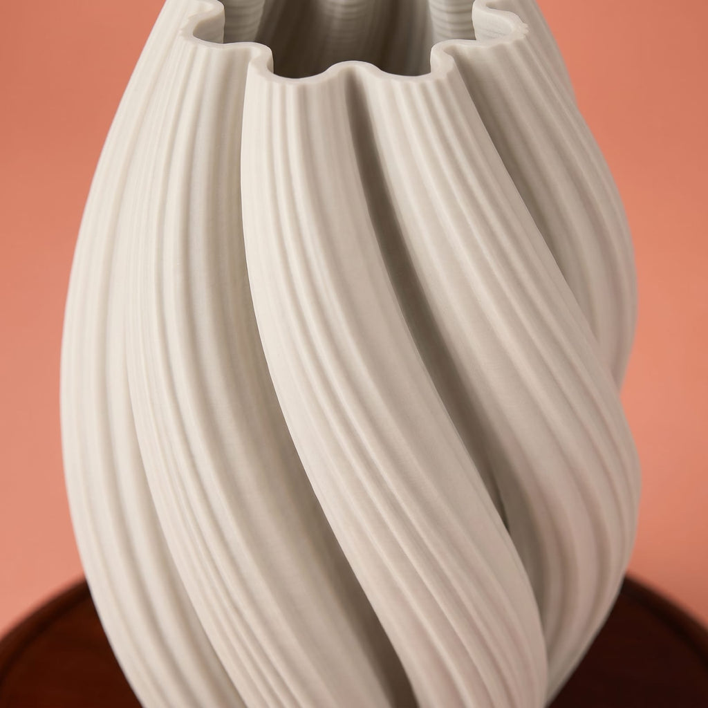 Vase Blanc Wabi-Sabi Ondulé | La Galerie du Vase