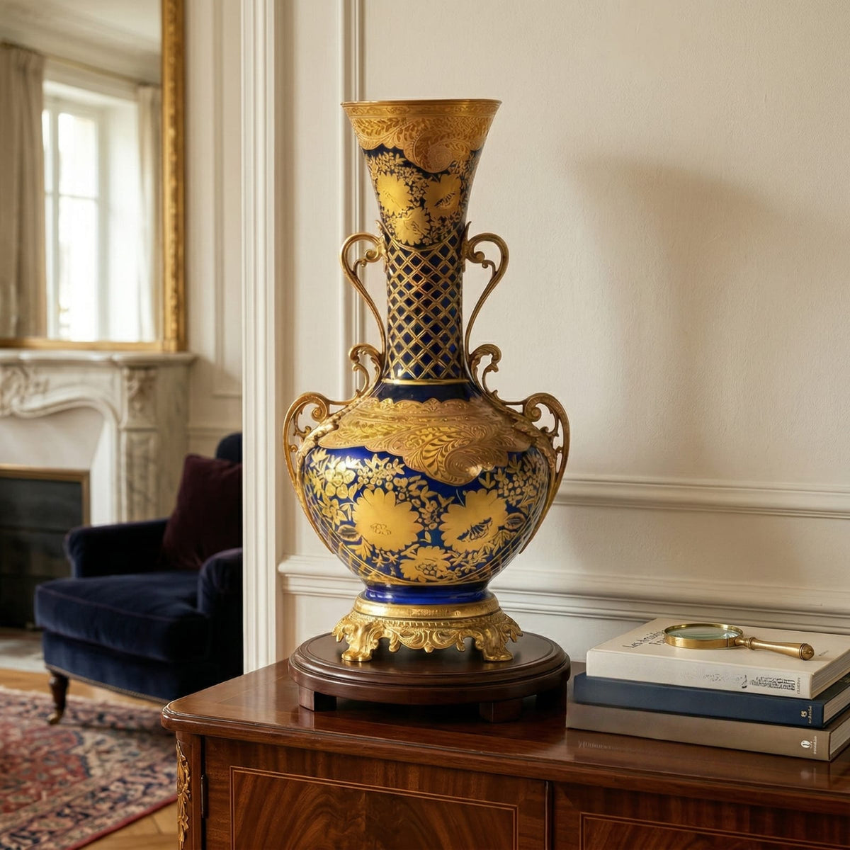 Vase chinois décoratif de luxe design haut de gamme