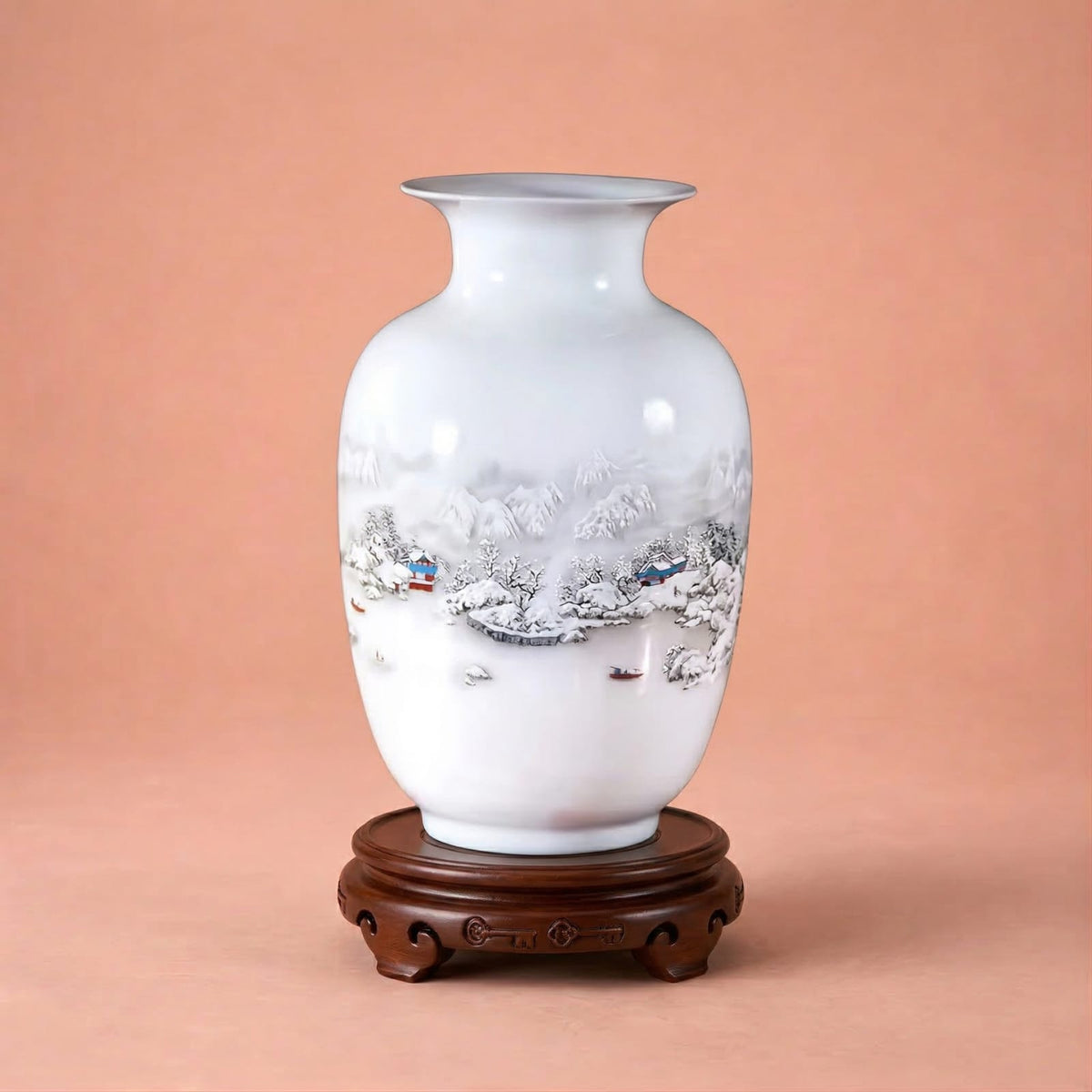 Vase chinois traditionnelle en céramique et porcelaine