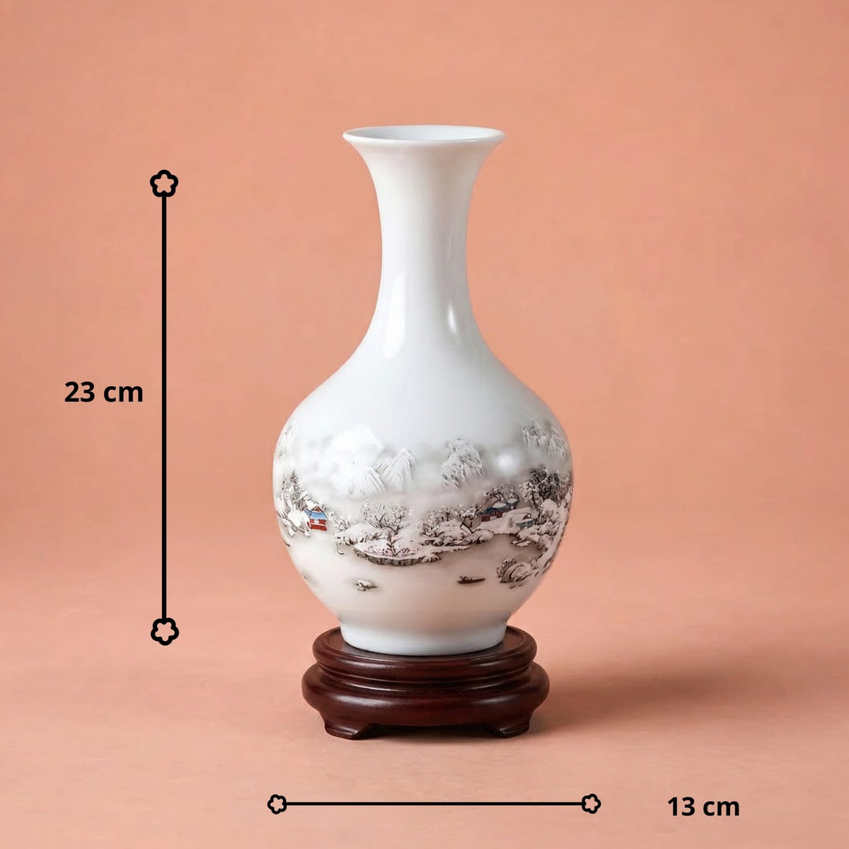 Vase chinois traditionnelle en céramique et porcelaine