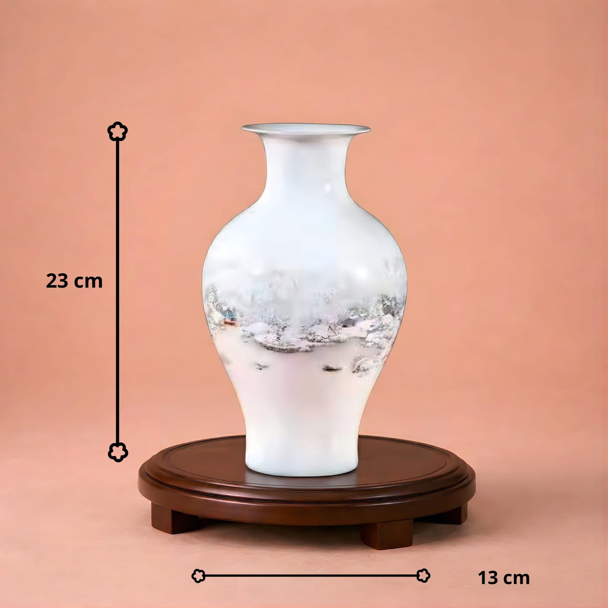 Vase chinois traditionnelle en céramique et porcelaine