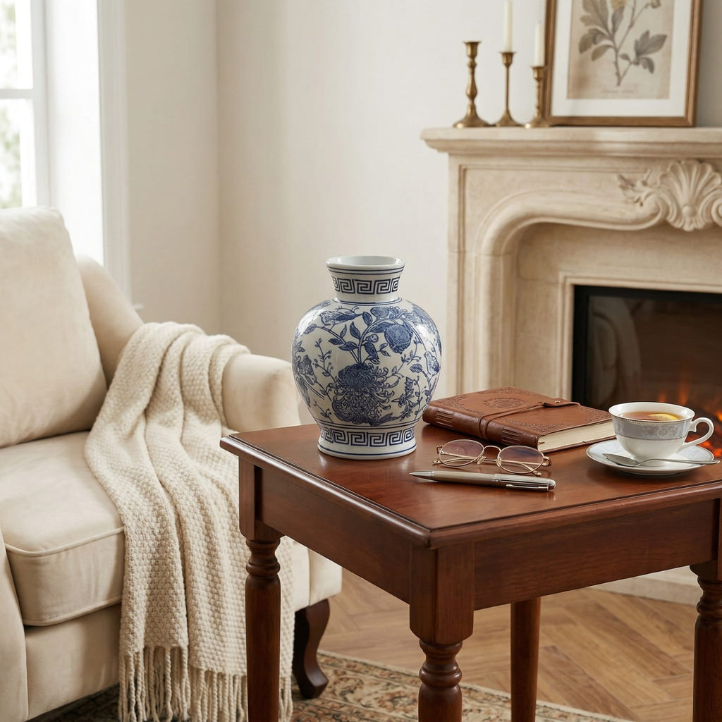 Vase chinois vintage en porcelaine