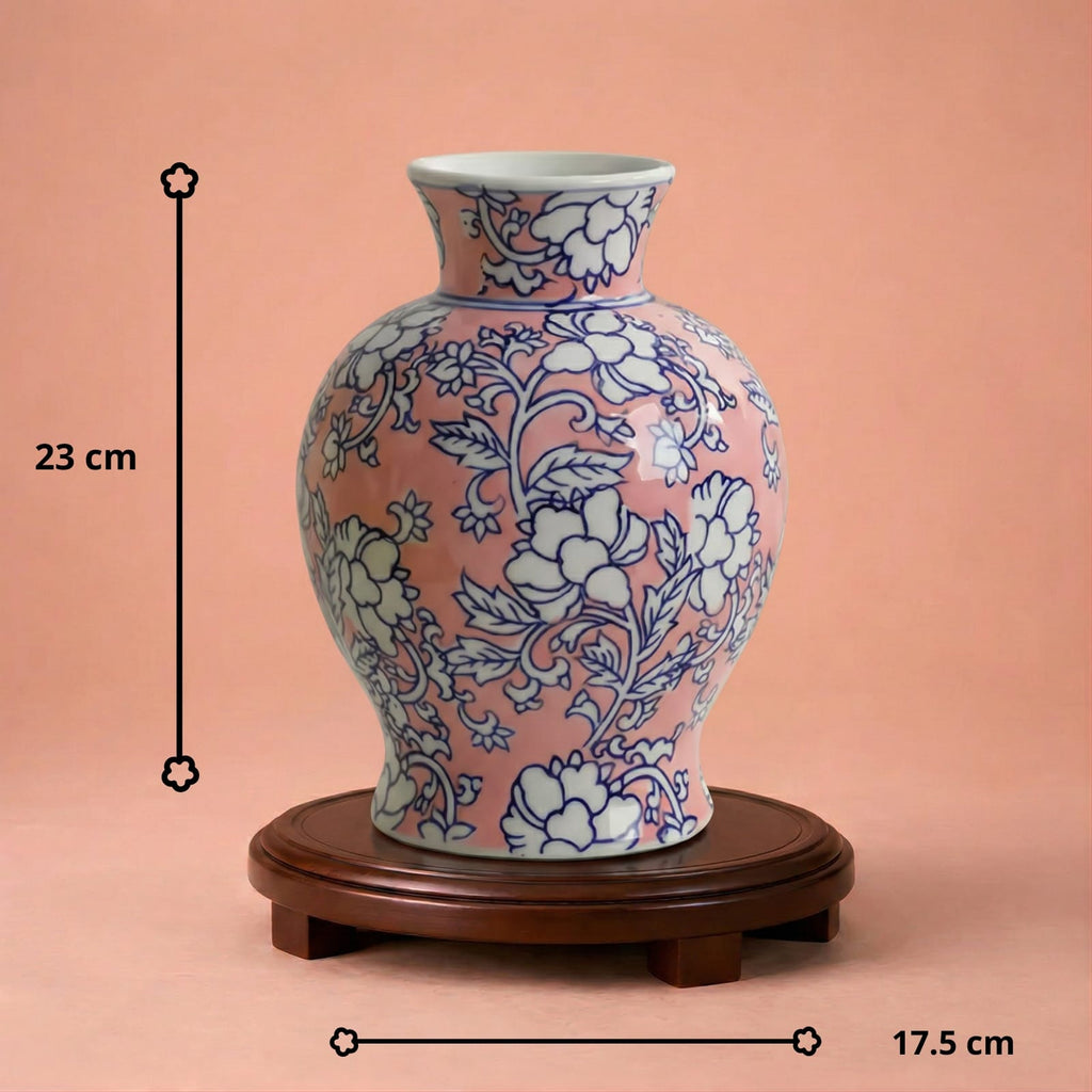 Vase chinois vintage en porcelaine