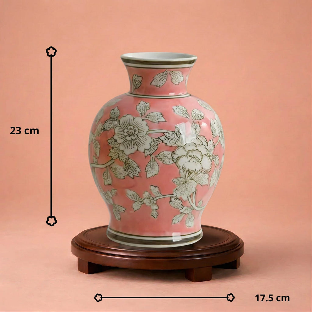 Vase chinois vintage en porcelaine