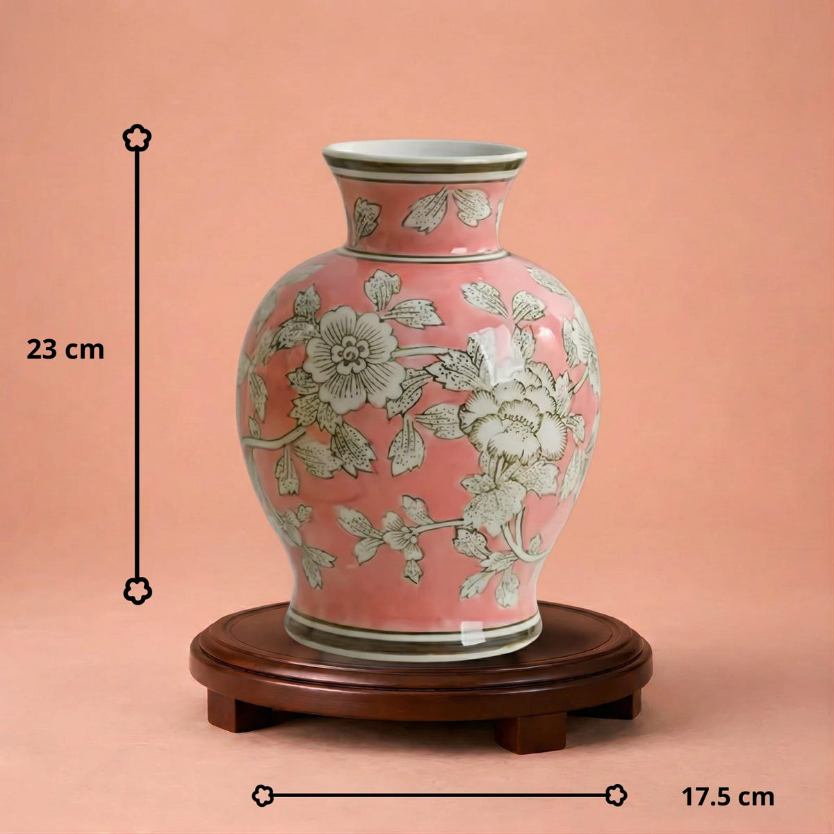 Vase chinois vintage en porcelaine
