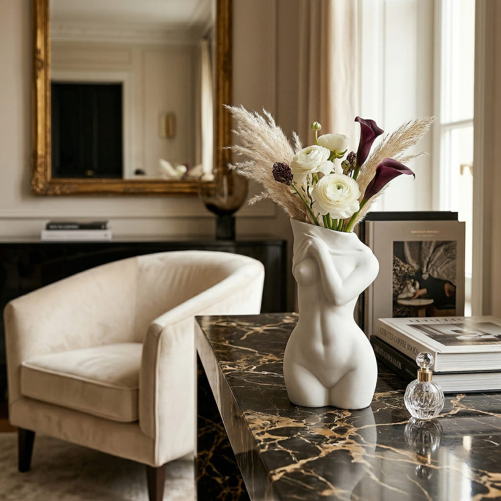 Vase corps féminin en résine