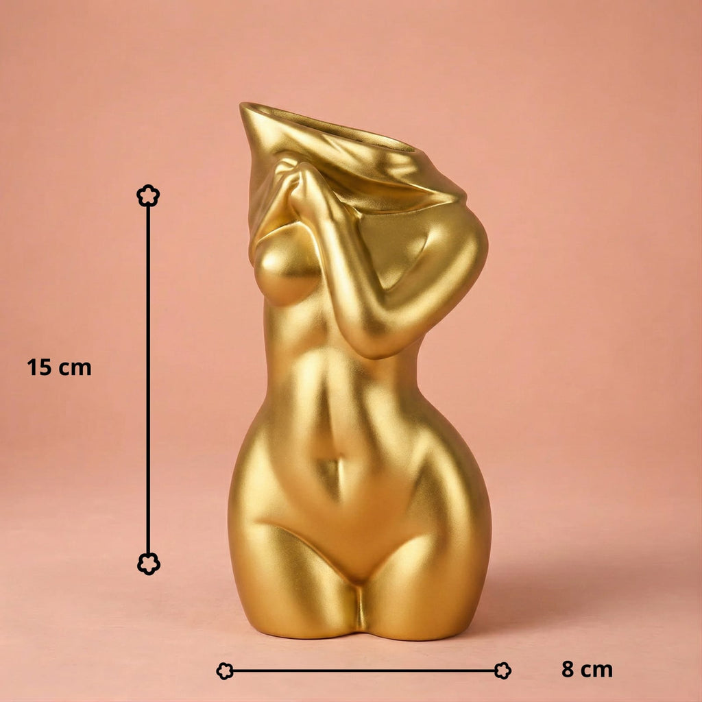 Vase corps féminin en résine