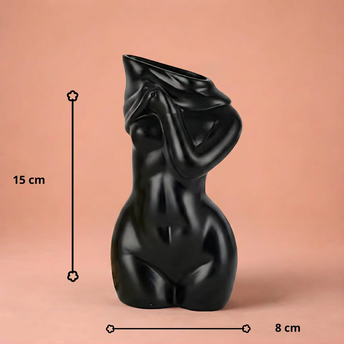 Vase corps féminin en résine