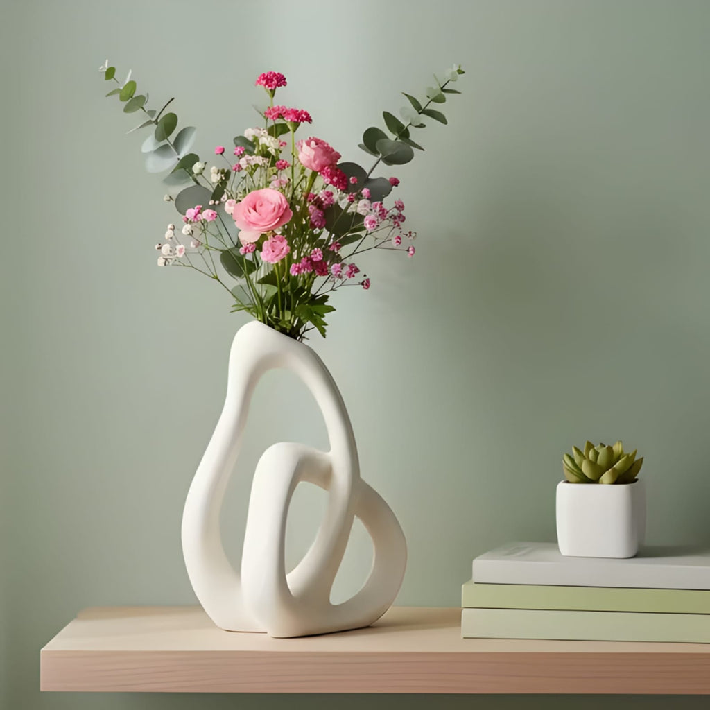 Vase décoratif design en céramique | Vase nordique moderne