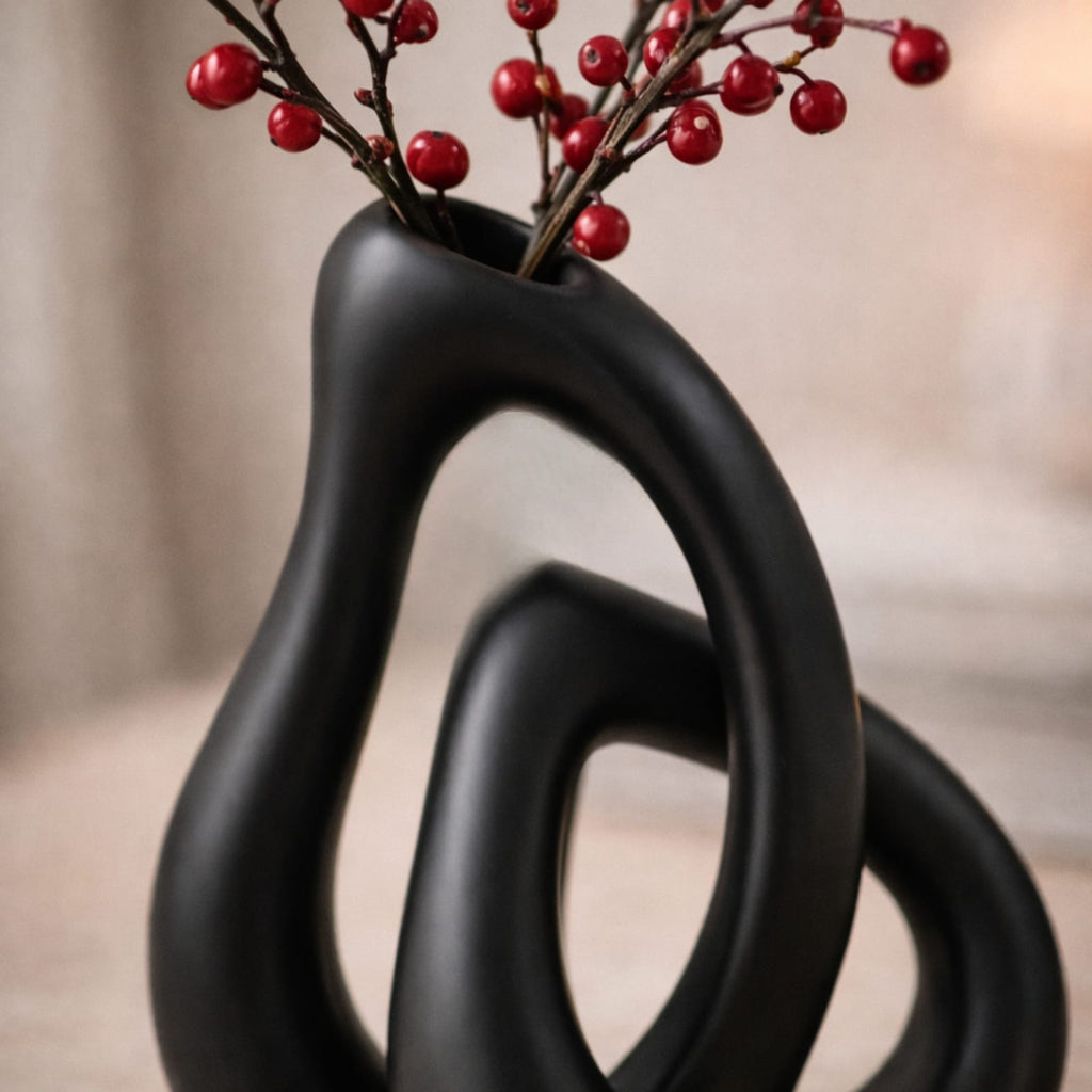 Vase décoratif design en céramique | Vase nordique moderne